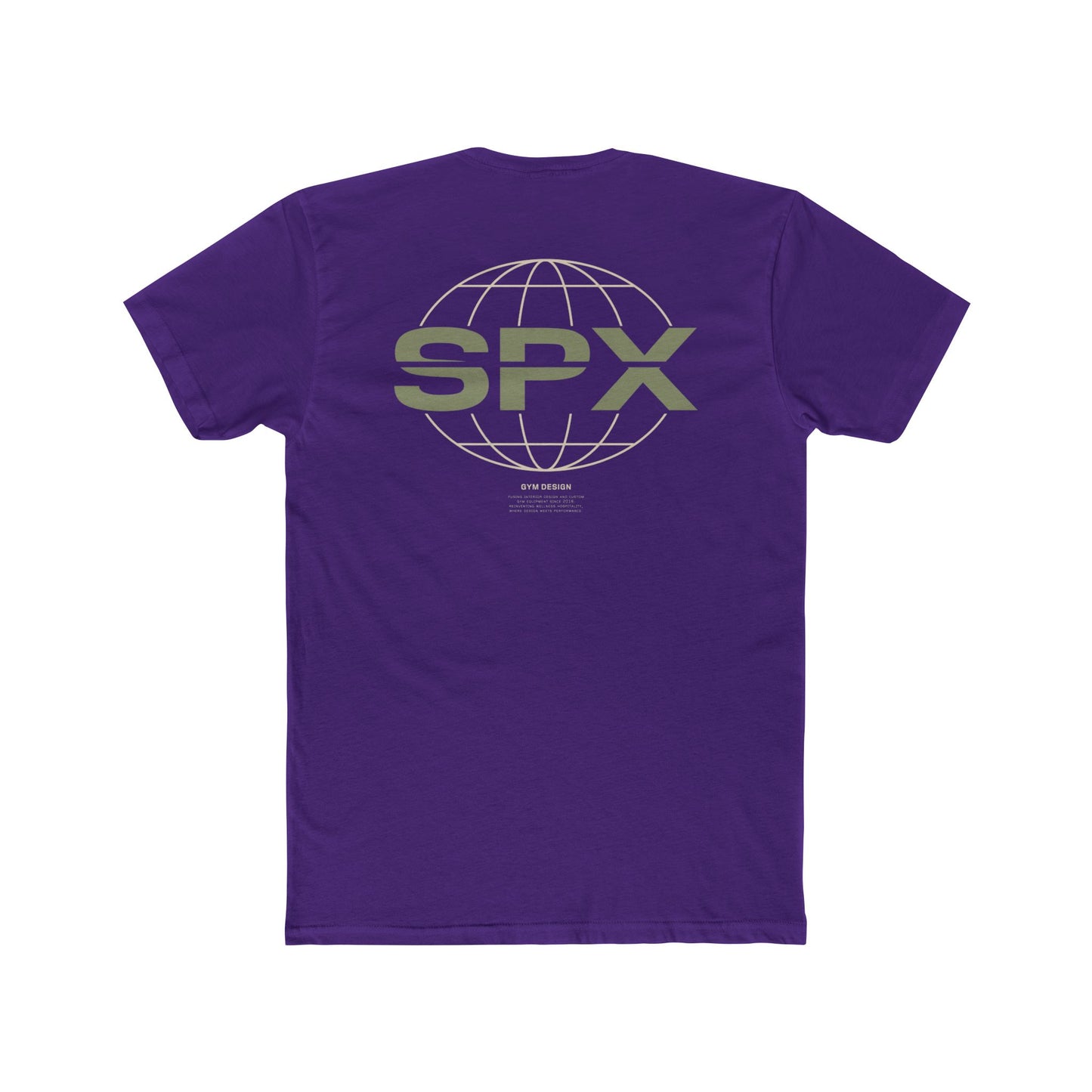 Unisex Cotton Crew Tee - SPX Globe Design - Casual Comfort Wear